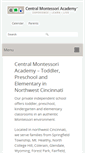 Mobile Screenshot of centralmontessoriacademy.com