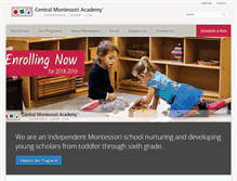 Tablet Screenshot of centralmontessoriacademy.com
